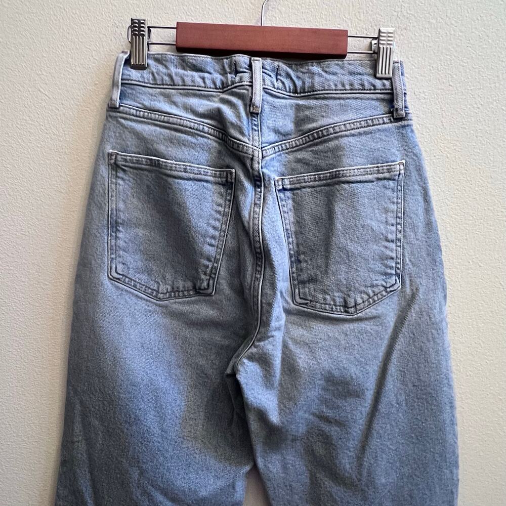 AGOLDE High-Rise Stovepipe Jean Classic Straight Leg Blue Denim Women’s Size 24 - Picture 5 of 10